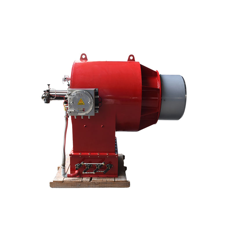 How does a split oil burner improve combustion efficiency?