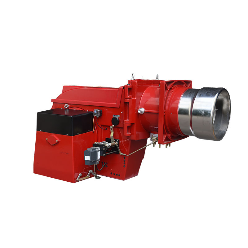 How does the integrated blower in an integrated gas burner manage the air-gas premixing process to ensure optimal combustion efficiency?
